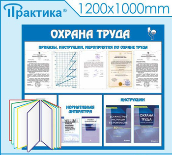 С07 Стенд охрана труда (с перекидной системой) (1300х1000 мм, пластик 3 мм, Прямая печать на пластик) - Стенды - Стенды по охране труда - Магазин охраны труда Протекторшоп
